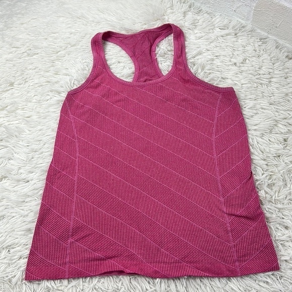 Lululemon Run: Swiftly Tech Racerback Heathered Jewelled Magenta - Picture 1 of 5